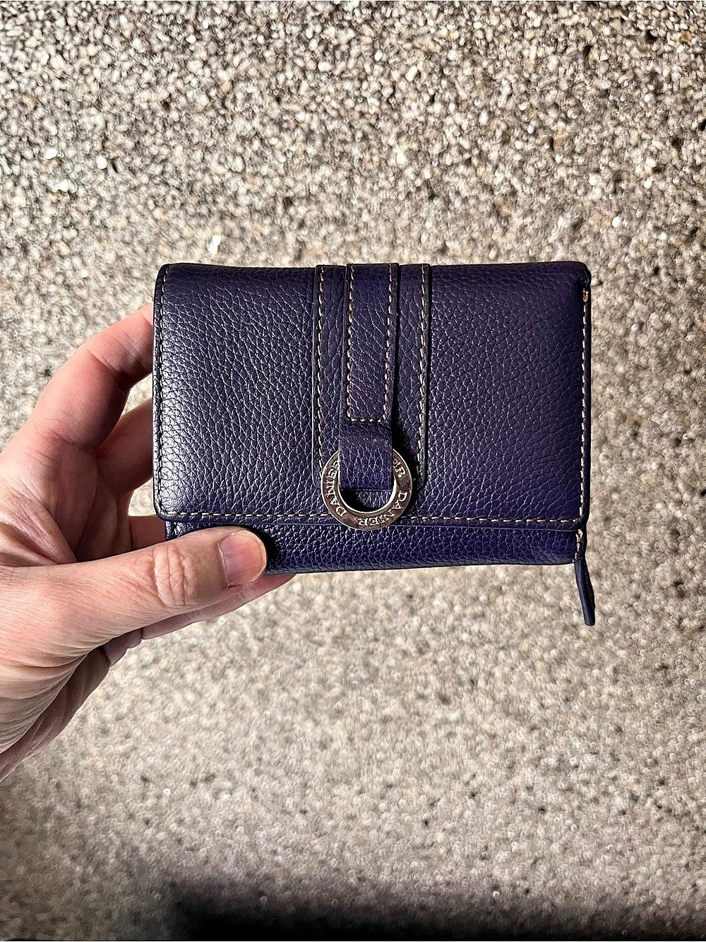 Purple Danier Leather Wallet